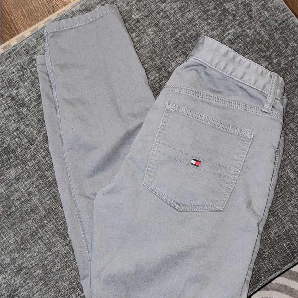 Boys Tommy Hilfiger Gray Pants with Logo